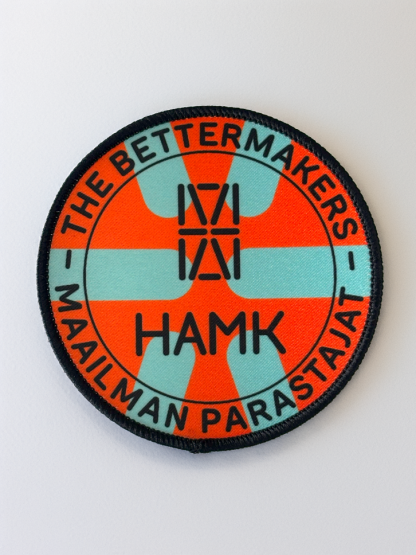 Haalarimerkki, pyöreä