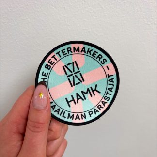 Haalarimerkki, pyöreä